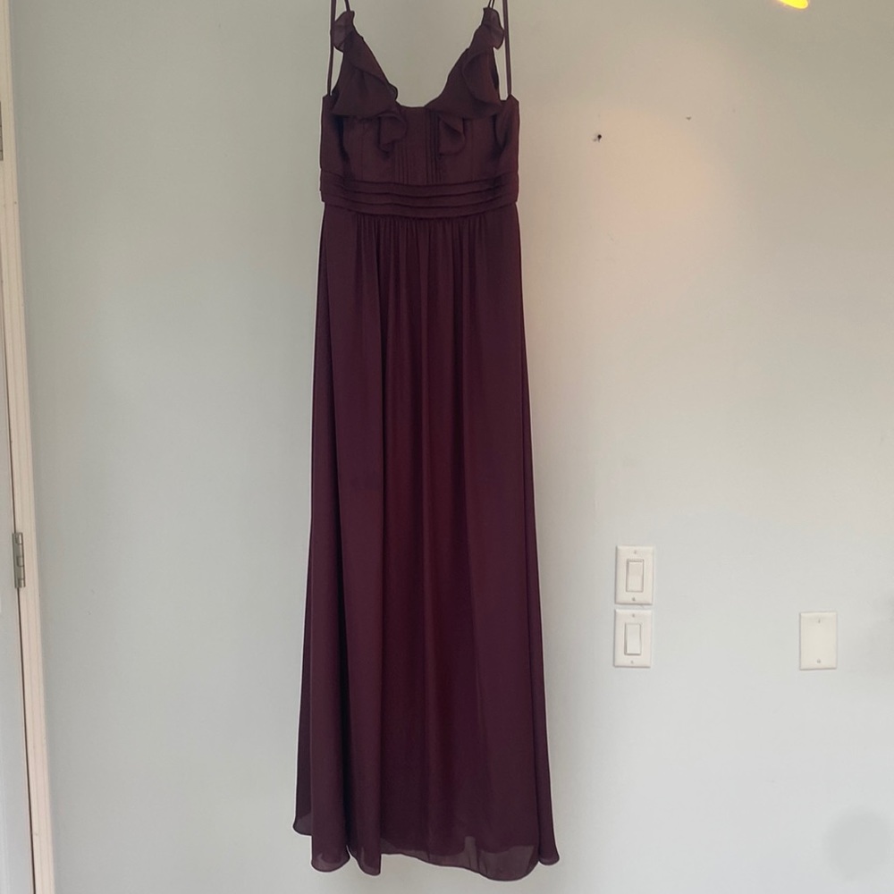 Burgundy BCBG Silk Ballgown